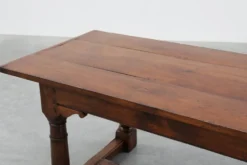 Grande table à manger en chêne français, style Renaissance, vers 1880