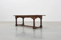 Grande table à manger en chêne français, style Renaissance, vers 1880