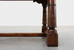 Grande table à manger en chêne français, style Renaissance, vers 1880