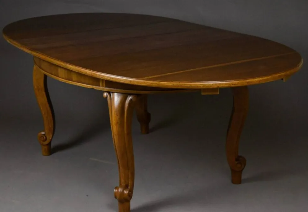 Grande table à manger extensible en chêne, début du 20e siècle