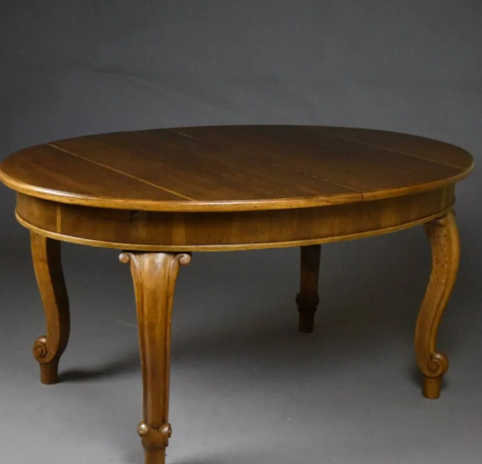 Grande table à manger extensible en chêne, début du 20e siècle