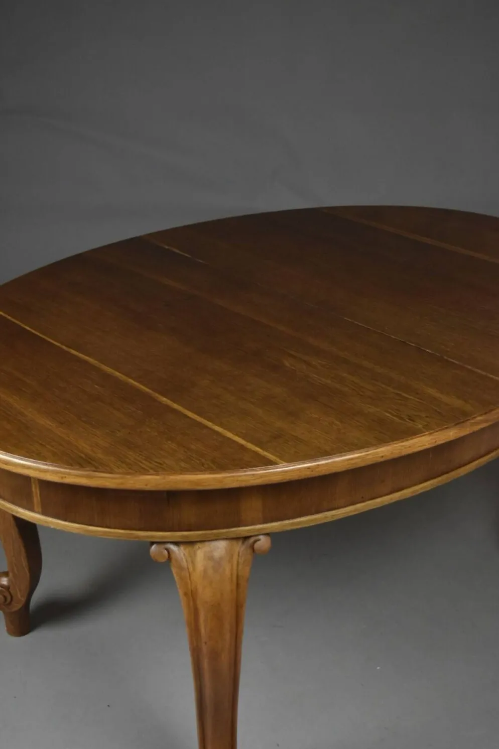 Grande table à manger extensible en chêne, début du 20e siècle