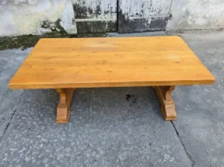 Grande table monastère en chêne massif – Fabrication artisanale française