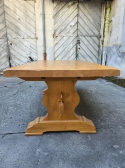 Grande table monastère en chêne massif – Fabrication artisanale française