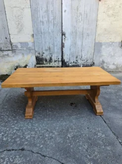 Grande table monastère en chêne massif – Fabrication artisanale française