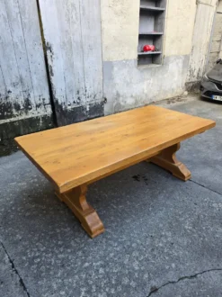 Grande table monastère en chêne massif – Fabrication artisanale française