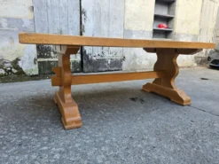 Grande table monastère en chêne massif – Fabrication artisanale française