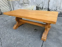 Grande table monastère en chêne massif – Fabrication artisanale française