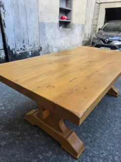 Grande table monastère en chêne massif – Fabrication artisanale française