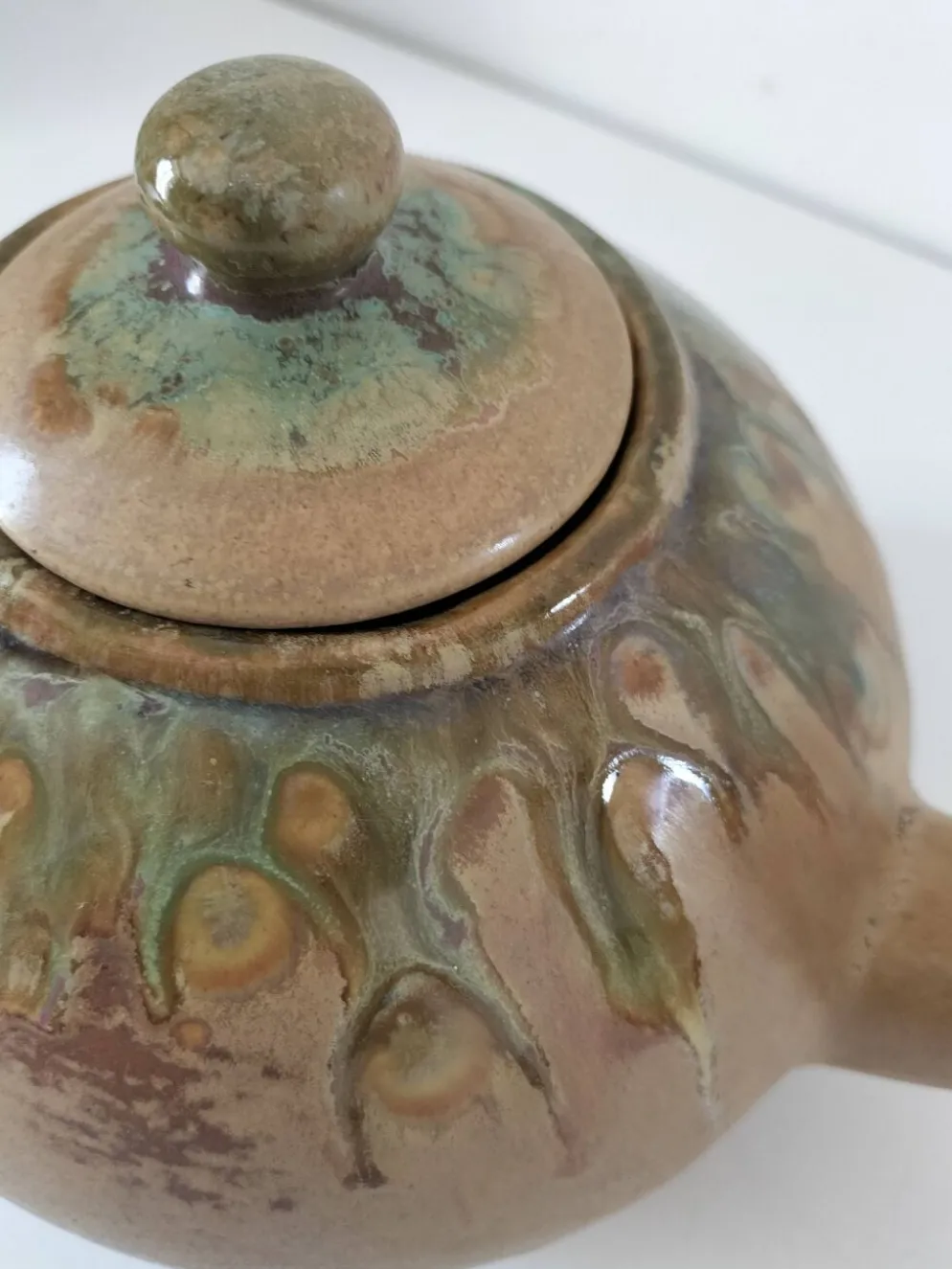 Grandet théière en grès flammé Pierrefonds – Faïencerie Héraldique