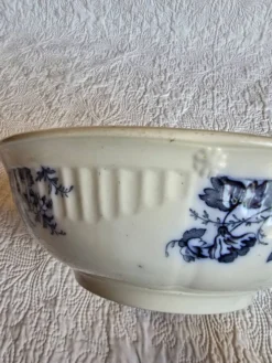 Grande vasque ancienne anglaise A.B & Co modèle May – flow blue floral