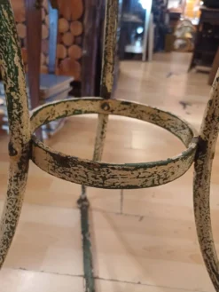 Grand guéridon de bistrot, diamètre 70 cm, époque 1900.