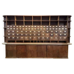 Grand meuble de grainetier des années 1950