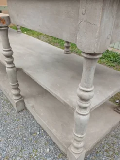 Grand meuble style drapier en bois et zinc