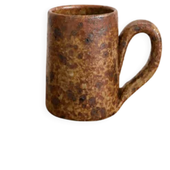 Grand mug en grès pyrité vintage