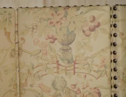 Grand paravent George Smith en bois dur et tissu floral