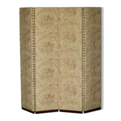 Grand paravent George Smith en bois dur et tissu floral