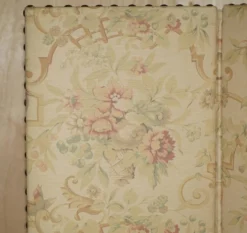 Grand paravent George Smith en bois dur et tissu floral