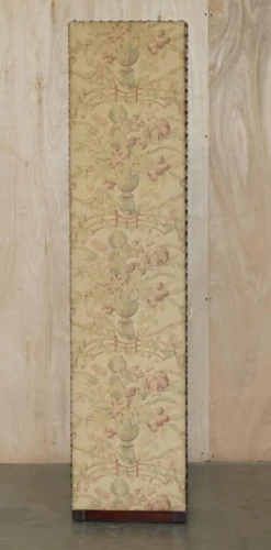 Grand paravent George Smith en bois dur et tissu floral