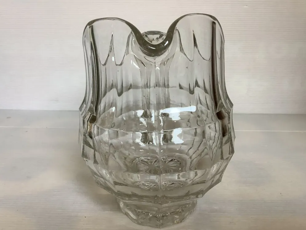Grand pichet broc en verre rond