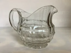Grand pichet broc en verre rond