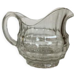 Grand pichet broc en verre rond