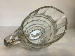 Grand pichet broc en verre rond