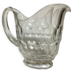 Grand pichet broc ovale en verre