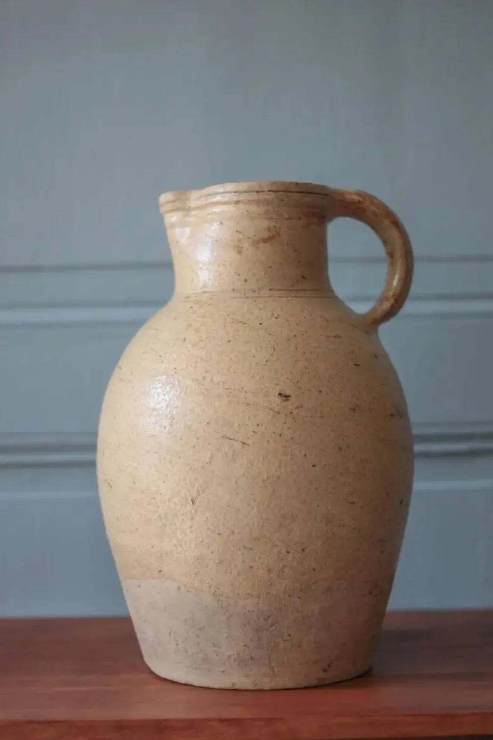 Grand pichet grès vintage, carafe vintage, cruche, cuisine, collection, poterie, stoneware pitcher, jug