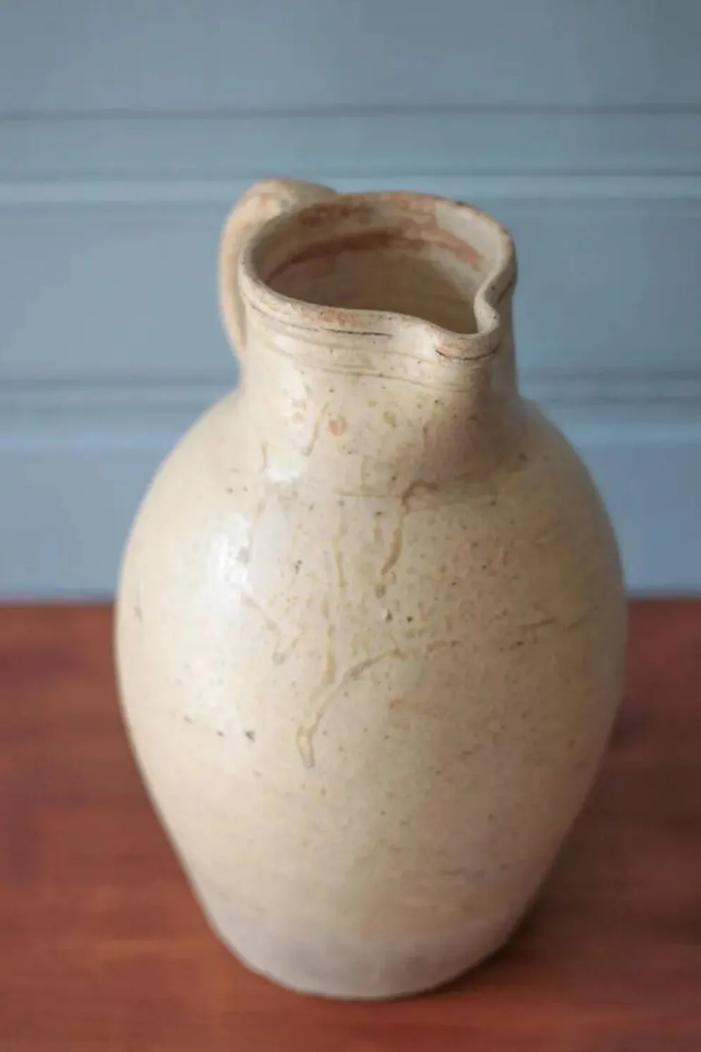 Grand pichet grès vintage, carafe vintage, cruche, cuisine, collection, poterie, stoneware pitcher, jug