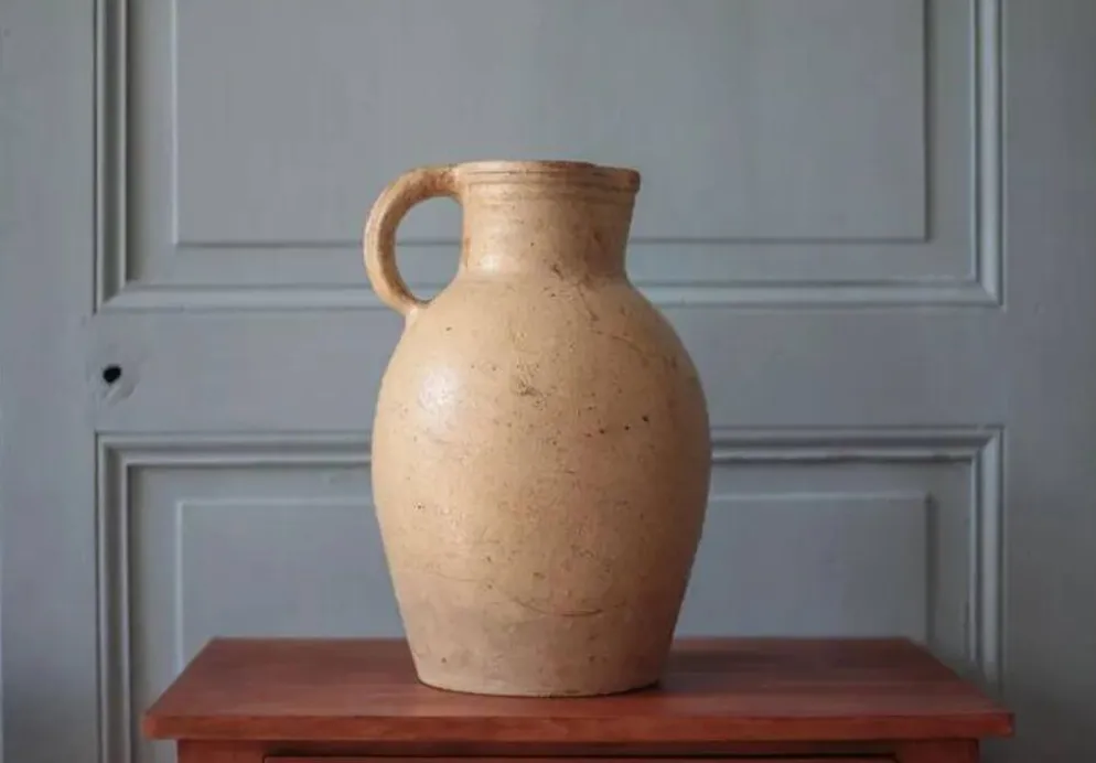 Grand pichet grès vintage, carafe vintage, cruche, cuisine, collection, poterie, stoneware pitcher, jug