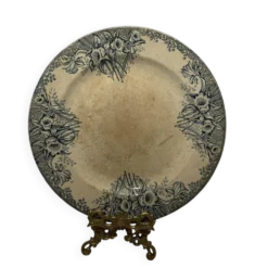 Grand plat ancien en faïence