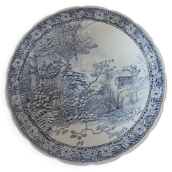 Grand plat bleu de Delft de chez Boch .