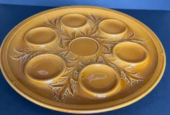Grand plat à coquillages en céramique