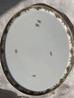 Grand plat de service en porcelaine