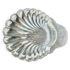 Grand plat de service Fleuron - Christofle en métal argenté forme coquille