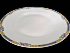 Grand plat de service rond mi-creux Bernardaud Limoges – Art Déco – A718