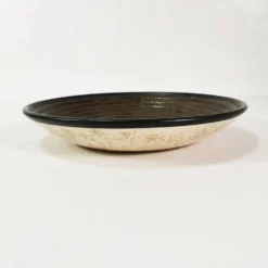 Grand plat en céramique Art Déco, conçu par Raymond Chevallier pour Boch Frère.