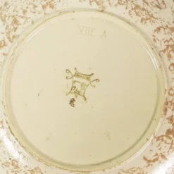 Grand plat en céramique Art Déco, conçu par Raymond Chevallier pour Boch Frère.