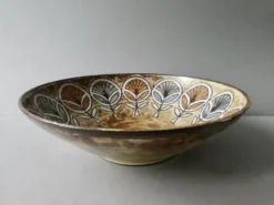 Grand plat en céramique Jean-Claude Malarmey Vallauris, vers 1960