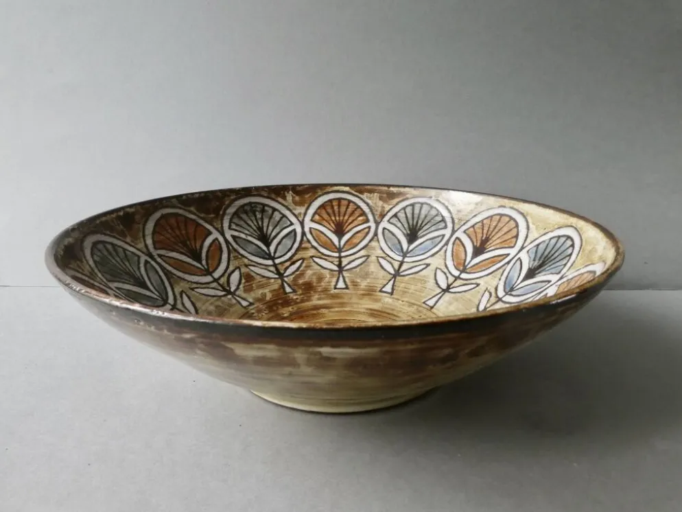 Grand plat en céramique Jean-Claude Malarmey Vallauris, vers 1960