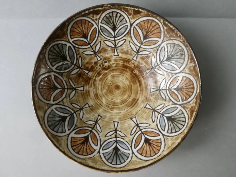 Grand plat en céramique Jean-Claude Malarmey Vallauris, vers 1960