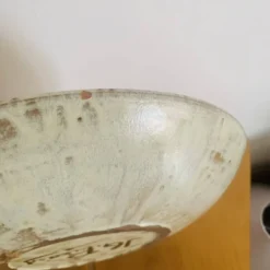 Grand plat en céramique émaillée par J.G. Picard, années 60-70