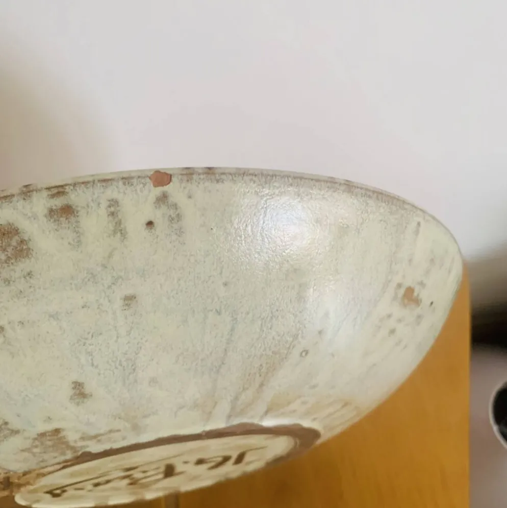 Grand plat en céramique émaillée par J.G. Picard, années 60-70