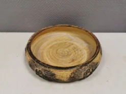 Grand plat en céramique par Jette Hellerøe, Danemark, années 1970.