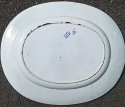 Grand Plat En Faience Bordeaux Jules Veillard 19eme Siècle