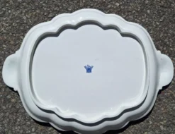 Grand plat faïencerie de Gien modèle pivoine