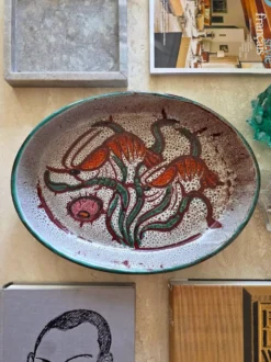 Grand plat façon Vallauris