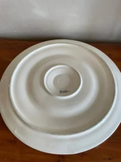 Grand plat à huître, coquillages Henriot Quimper