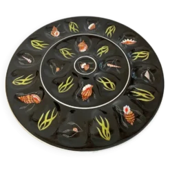 Grand plat à huîtres, coquillages Henriot Quimper